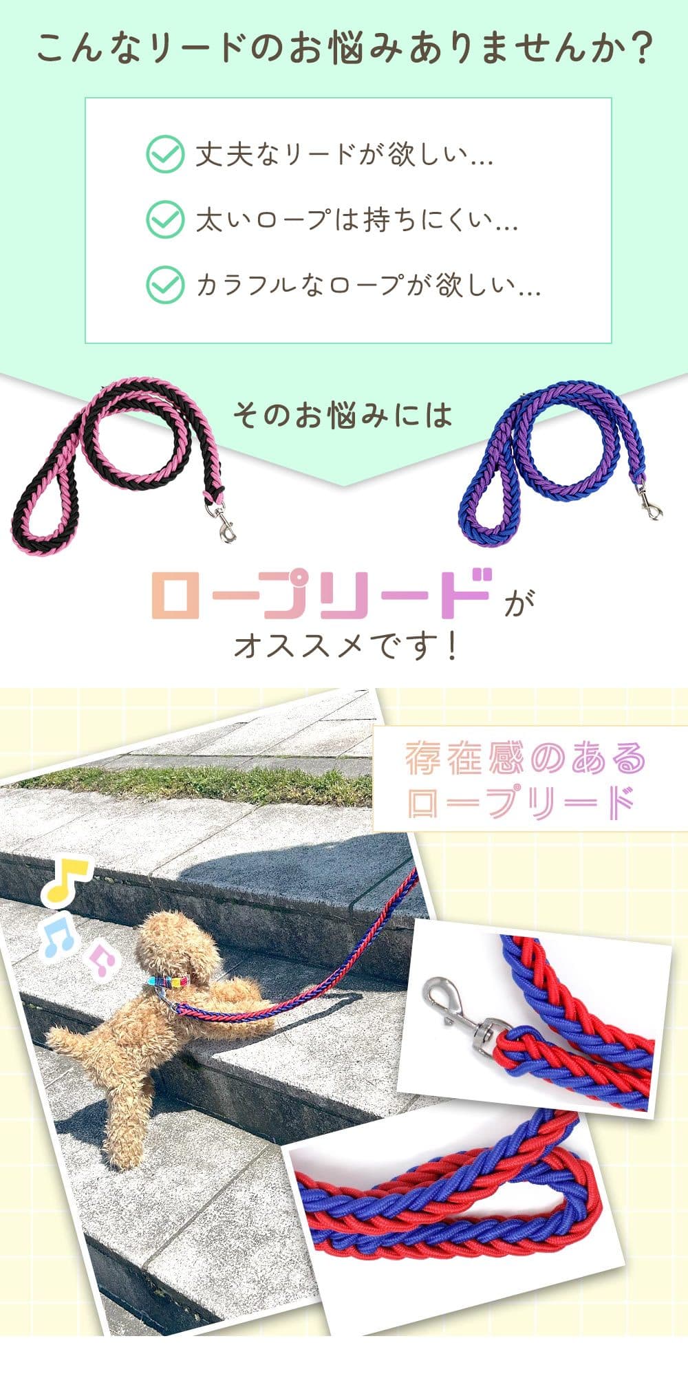 MILASIC ロープリード 丈夫タイプ（楽天）